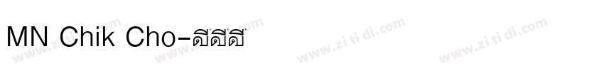 MN Chik Cho字体转换